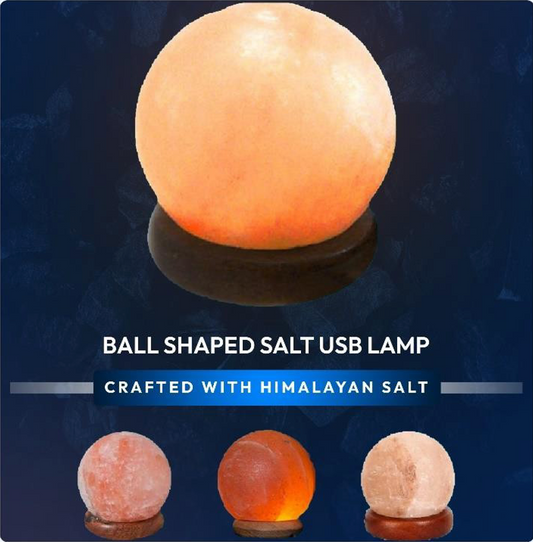 Ball Shaped Himalayan Salt USB Lamp – Namak Salts